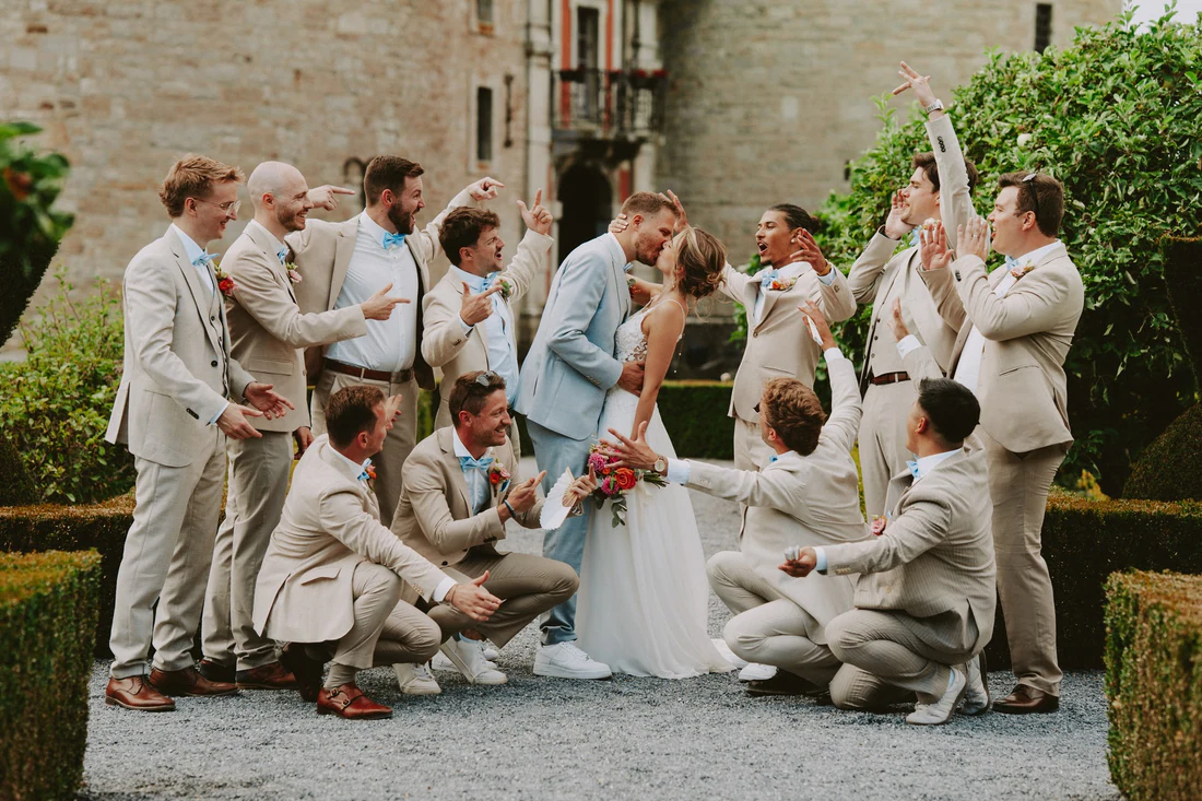 Annelyse & Franck au Château Lavaux-Sainte-Anne, moment de mariage par Gautier Collet