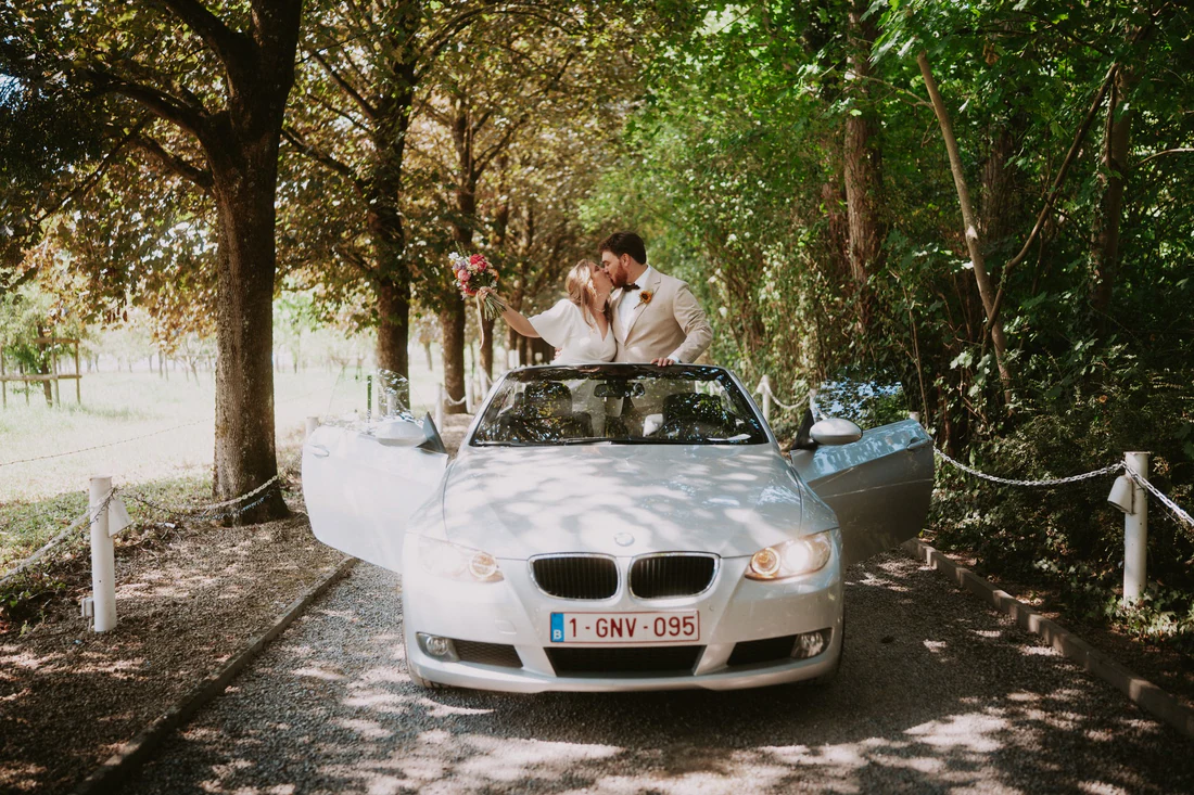 Aude & Paul à la Ferme Château du Sart, moment de mariage par Gautier Collet