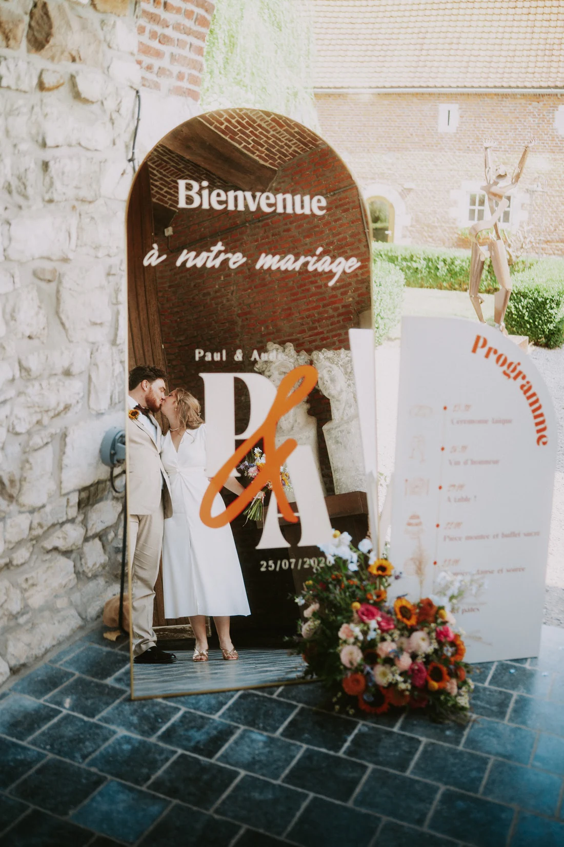Aude & Paul à la Ferme Château du Sart, photo de mariage par Gautier Collet