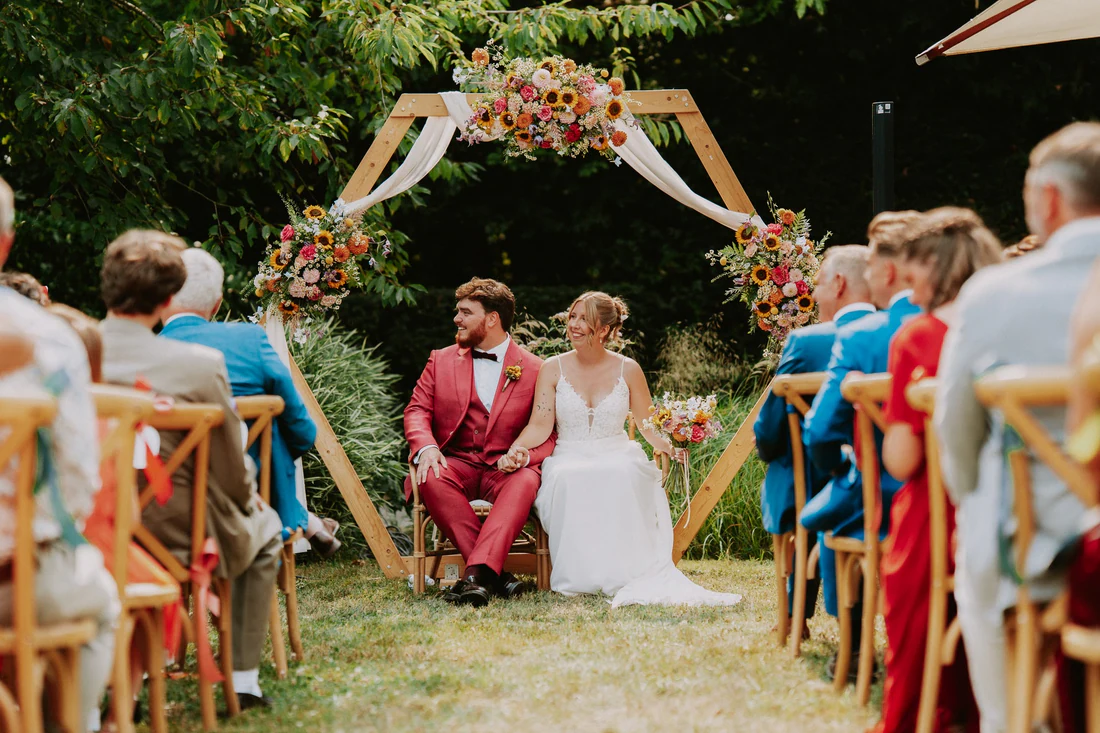 Aude & Paul à la Ferme Château du Sart, moment de mariage par Gautier Collet