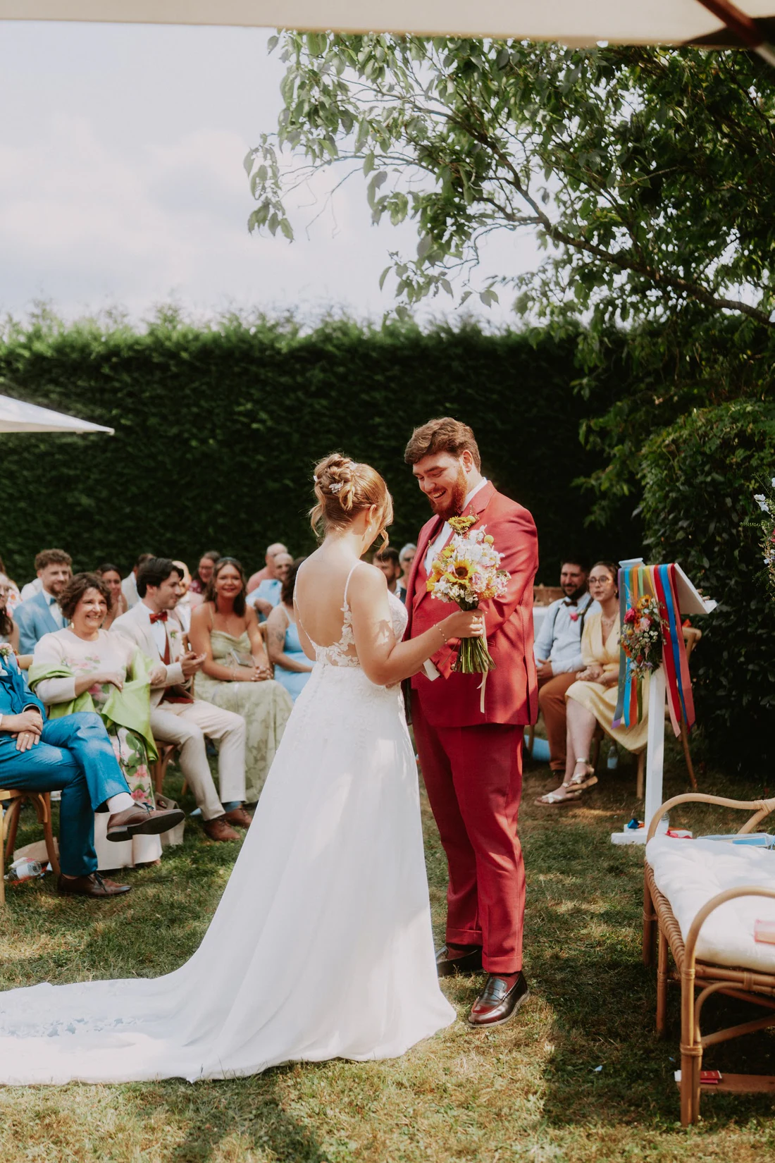 Aude & Paul à la Ferme Château du Sart, moment de mariage par Gautier Collet