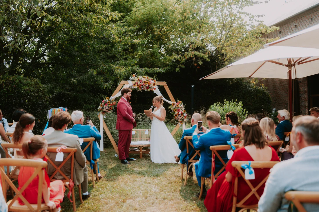 Aude & Paul à la Ferme Château du Sart, photo de mariage par Gautier Collet