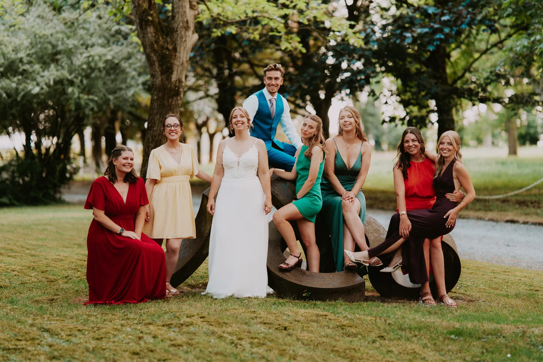 Aude & Paul à la Ferme Château du Sart, moment de mariage par Gautier Collet