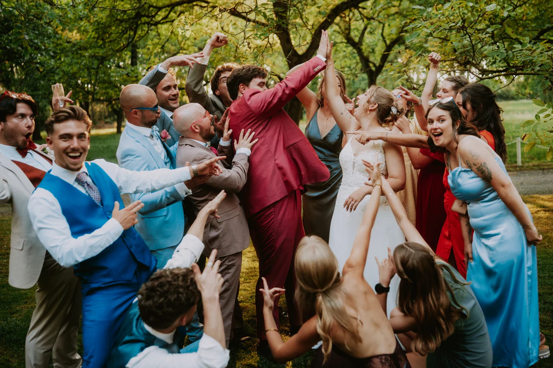 Aude & Paul à la Ferme Château du Sart, photo de mariage par Gautier Collet