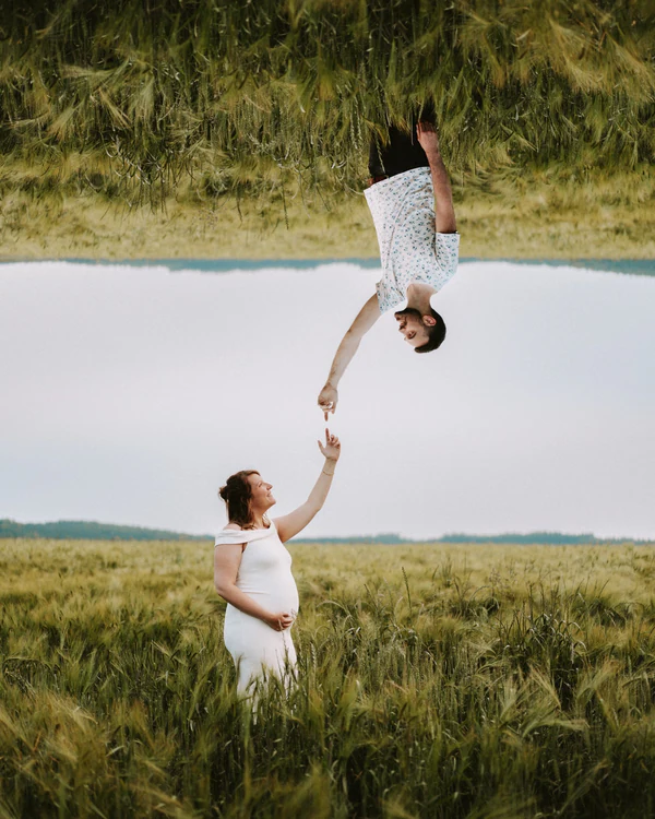 Aurore & Charles, photo de grossesse par Gautier Collet