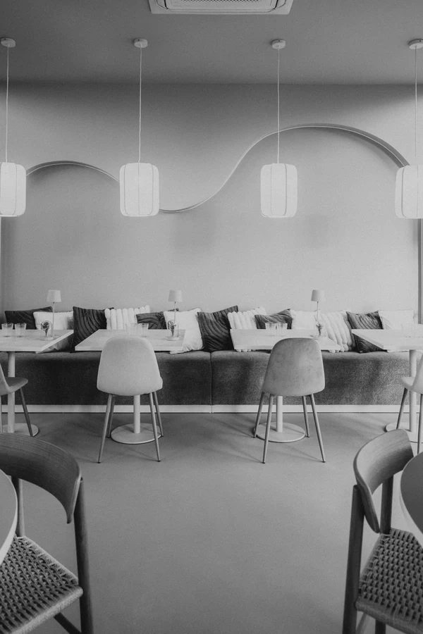 BOW Design · Restaurant Whalain, photo d'intérieur par Gautier Collet