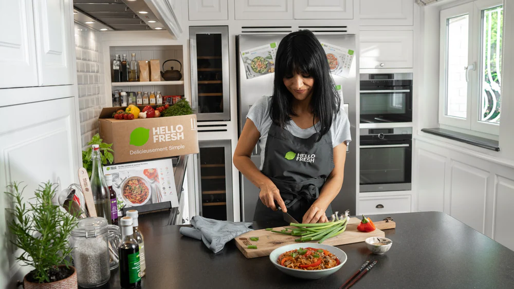 Hello Fresh avec Maria del Rio, photo de marque par Gautier Collet