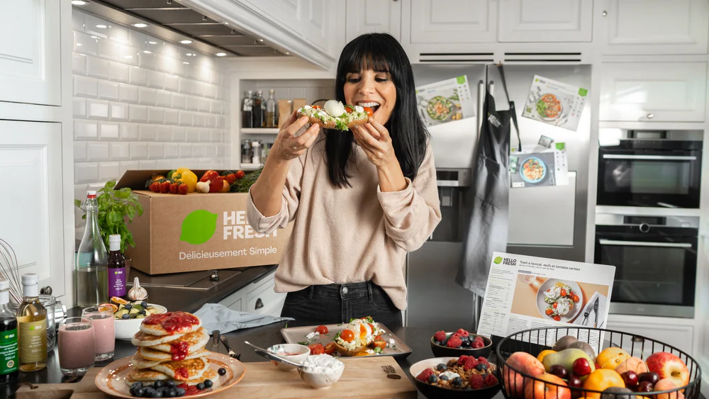 Hello Fresh avec Maria del Rio, photo de marque par Gautier Collet