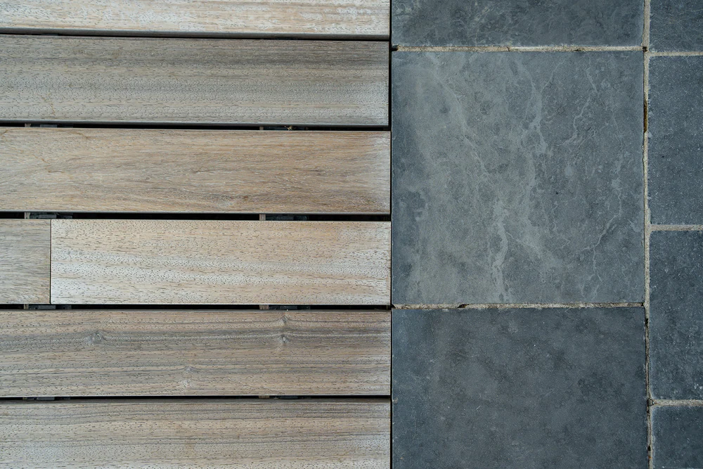Terrasse pour piscine privée, photographe d'architecture par Gautier Collet